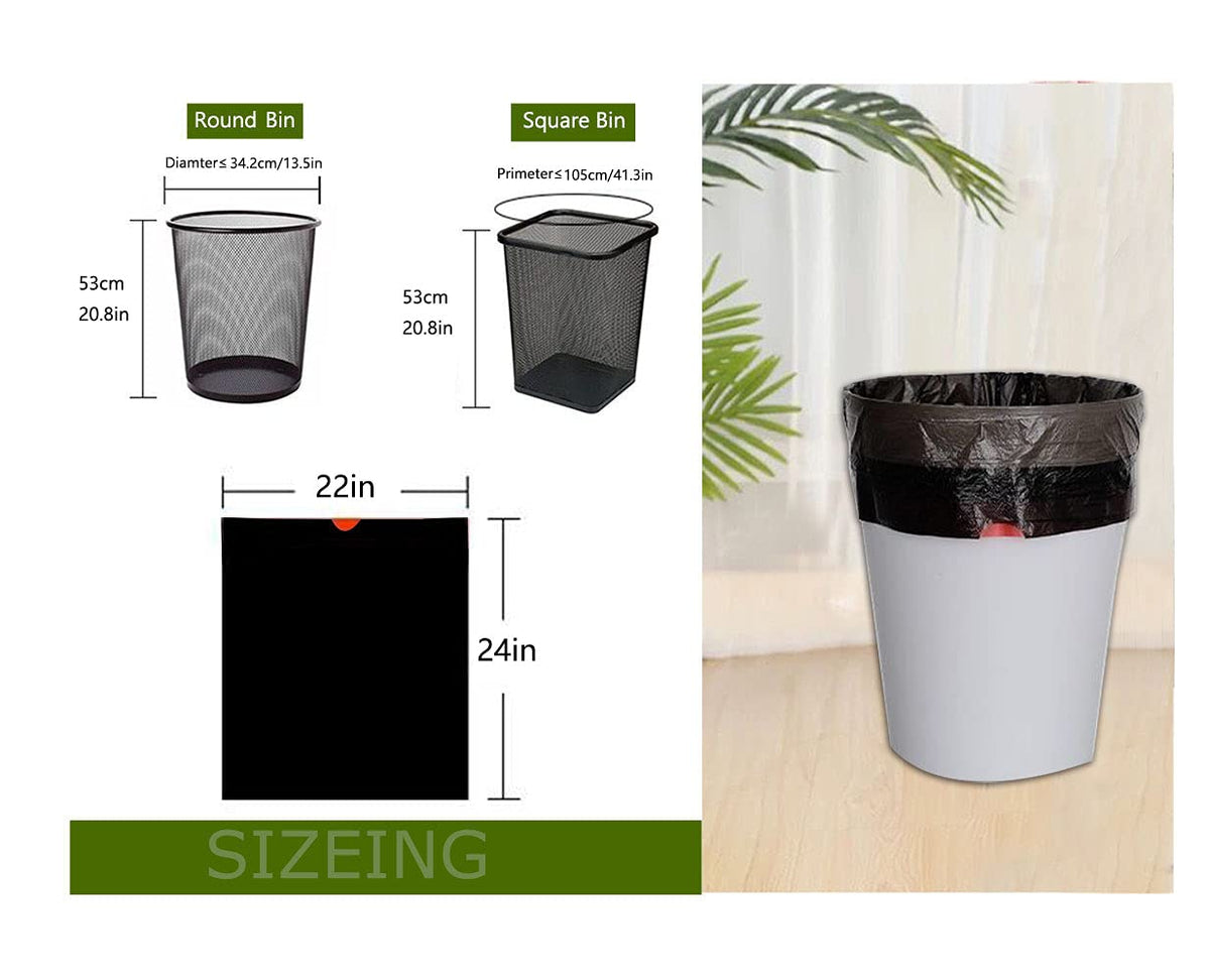 8 Gallon Black Trash Bag