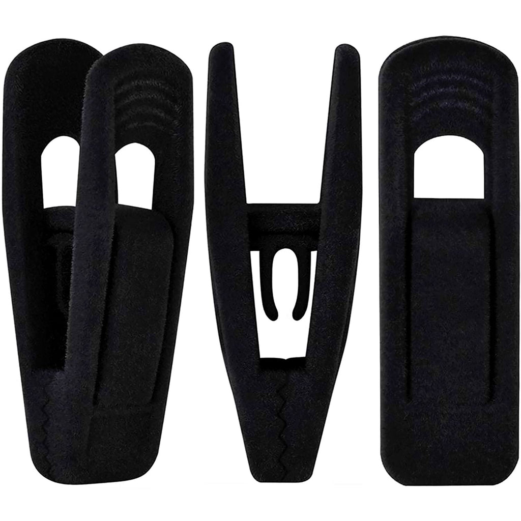 Black Velvet Hangers Clips 20 PCS (20 Count)