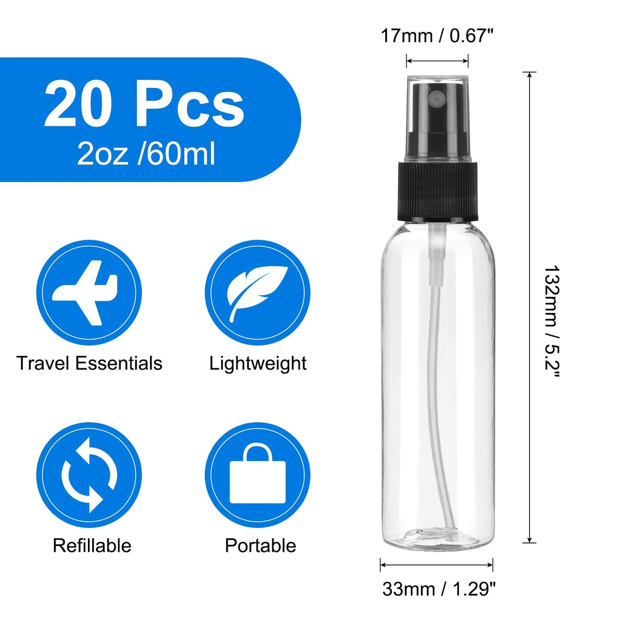 20 Pack Spray Bottles