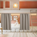 Basement Bathroom Kitchen Cafe Blackout Privacy Curtains 30 inches (2 Count)