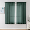 Sheer Curtains 63 Inch Length 2 Panels (2 Count)
