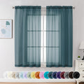 Sheer Curtains 63 Inch Length 2 Panels (2 Count)