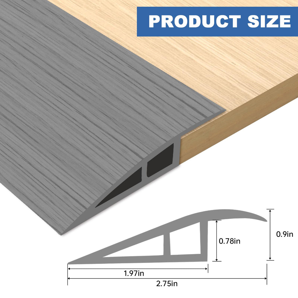 Vinyl Door Threshold Flooring Transition Strip Self Adhesive Carpet Edging Strip for Laminate Doorway Edge Threshold from 3 (10 Foot)