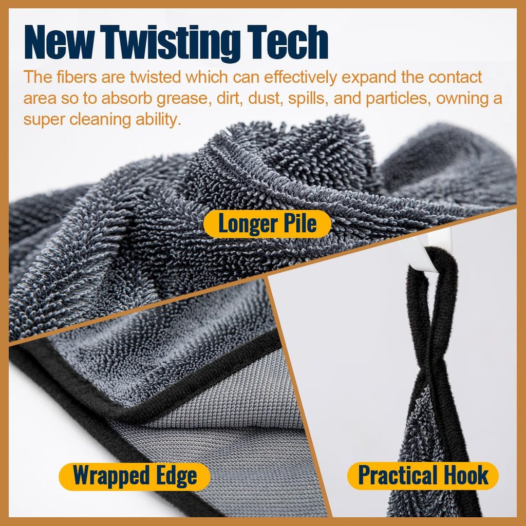 Microfiber Towels Cars Wash Drying Cleaning Cloth