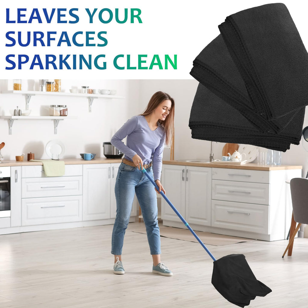 6 Pcs Extra Large Microfiber Cleaning Cloth 30" x 20" Washable Reusable Microfiber Towel Streak Free Lint Free Cloth for Cleaning Home Glass Office Window Bathrooms (6 Count)