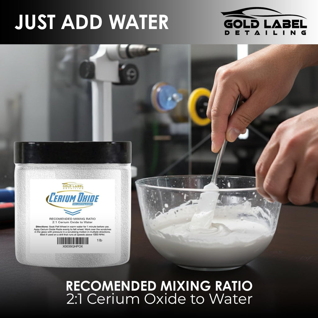 Optical Grade Cerium Oxide Glass Repair Powder 1lb Jar (16 Ounce)