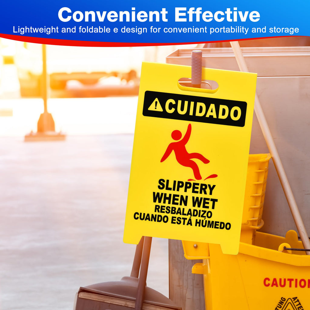 MATTHEW CLEANING 19'' Industrial Wet Floor Sign 12 Pack 2