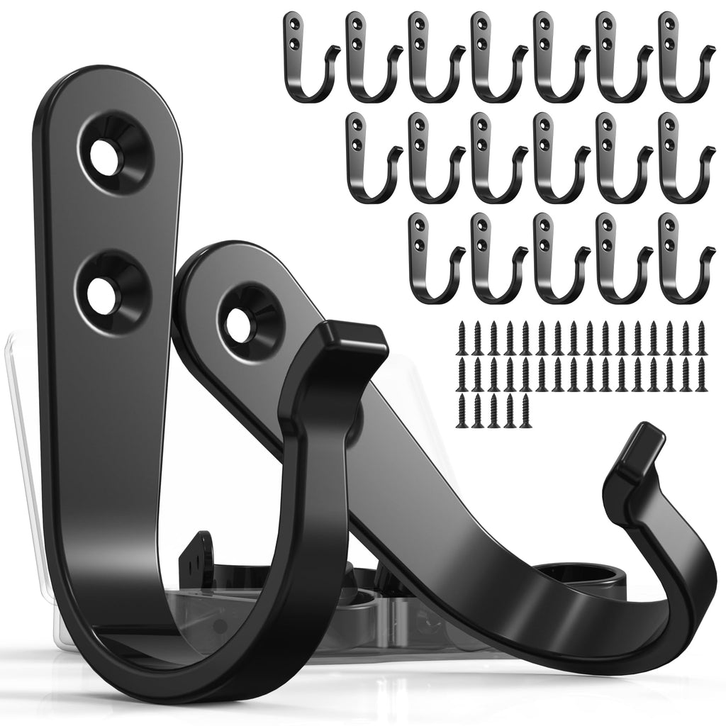 20 Pack Coat Hooks for Hanging (20 Count)