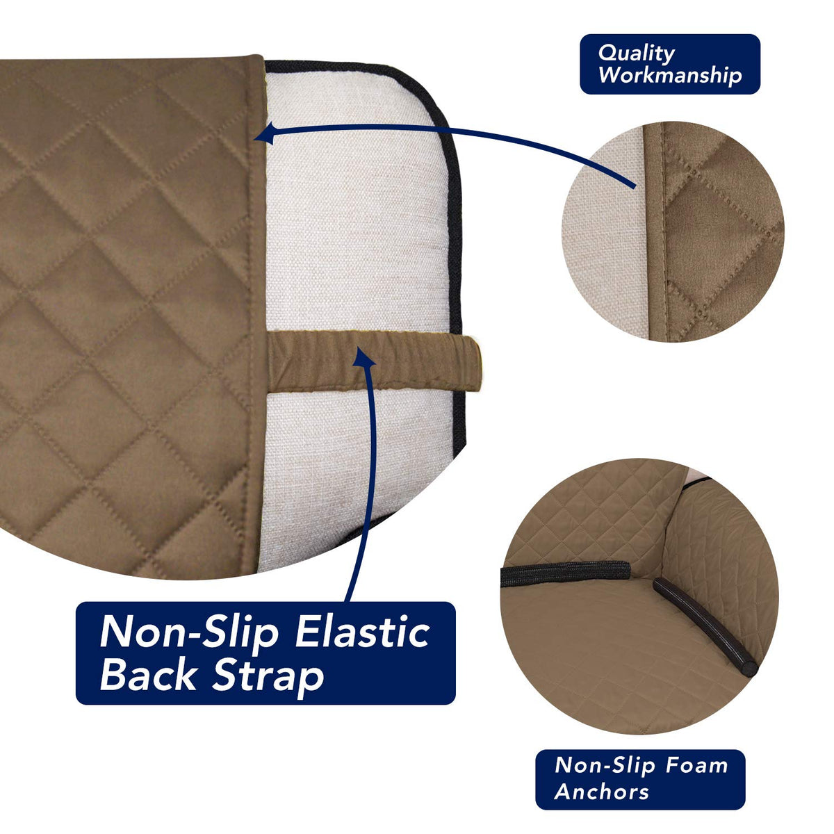 Reversible Quilted Sofa Cover