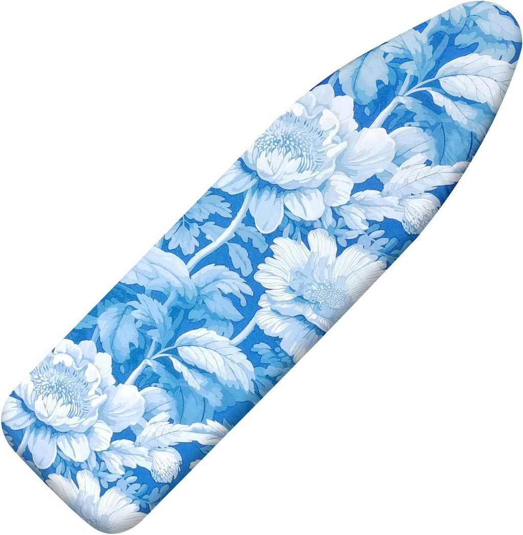 Ironing Board Cover and Pad 15x54 Inch Standard Ironing Board Cover with Elastic Edge and Hook and Loop Fasteners Scorch and Stain Resistant Cotton Ironing Covers