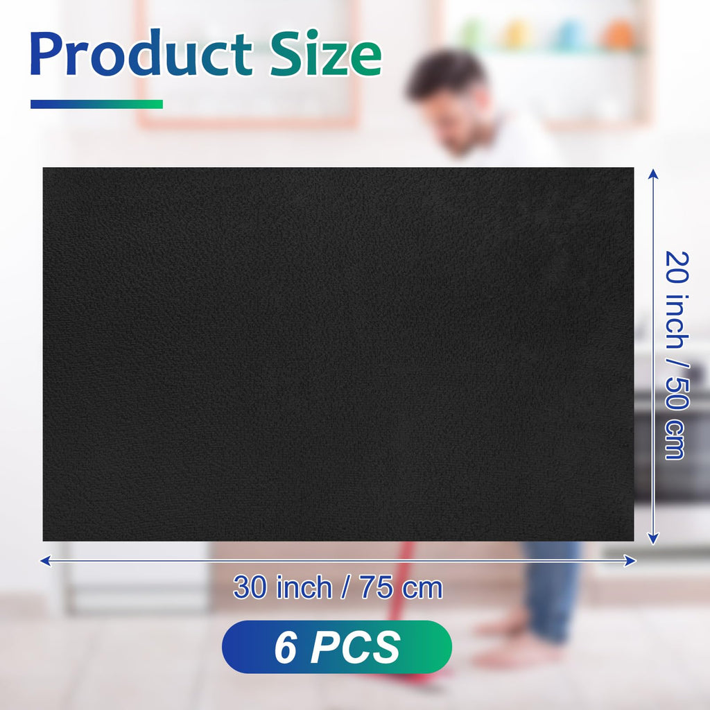 6 Pcs Extra Large Microfiber Cleaning Cloth 30" x 20" Washable Reusable Microfiber Towel Streak Free Lint Free Cloth for Cleaning Home Glass Office Window Bathrooms (6 Count)
