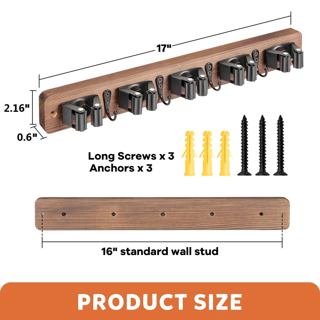 Broom Holder Wall Mount