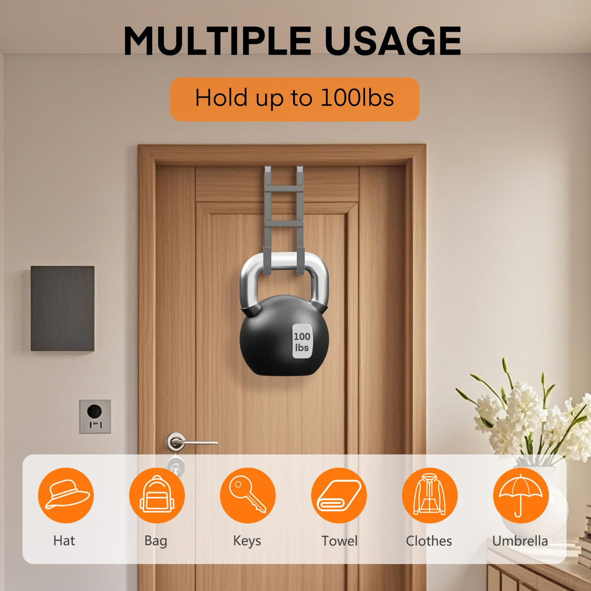 Over the Door Hooks (4 Count)