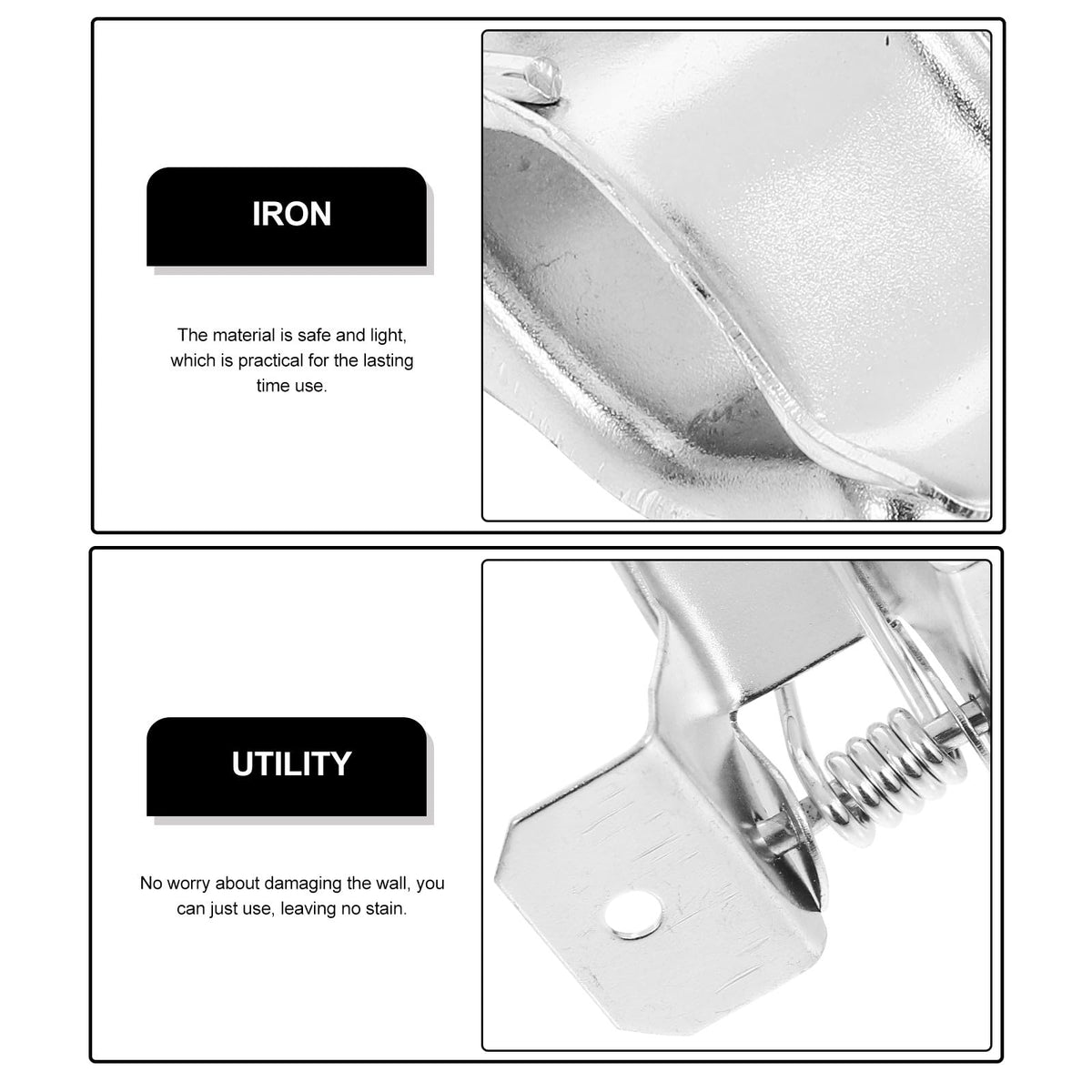 10pcs Wall Broom Holder and Mop Holder Iron Wall