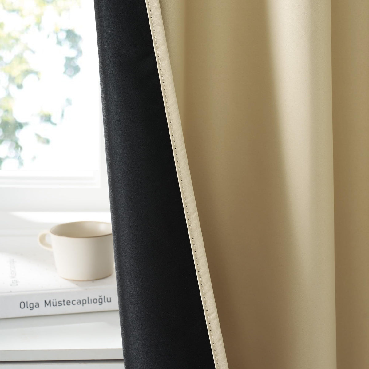 100% Blackout Short Curtains for Small Window (2 Count)