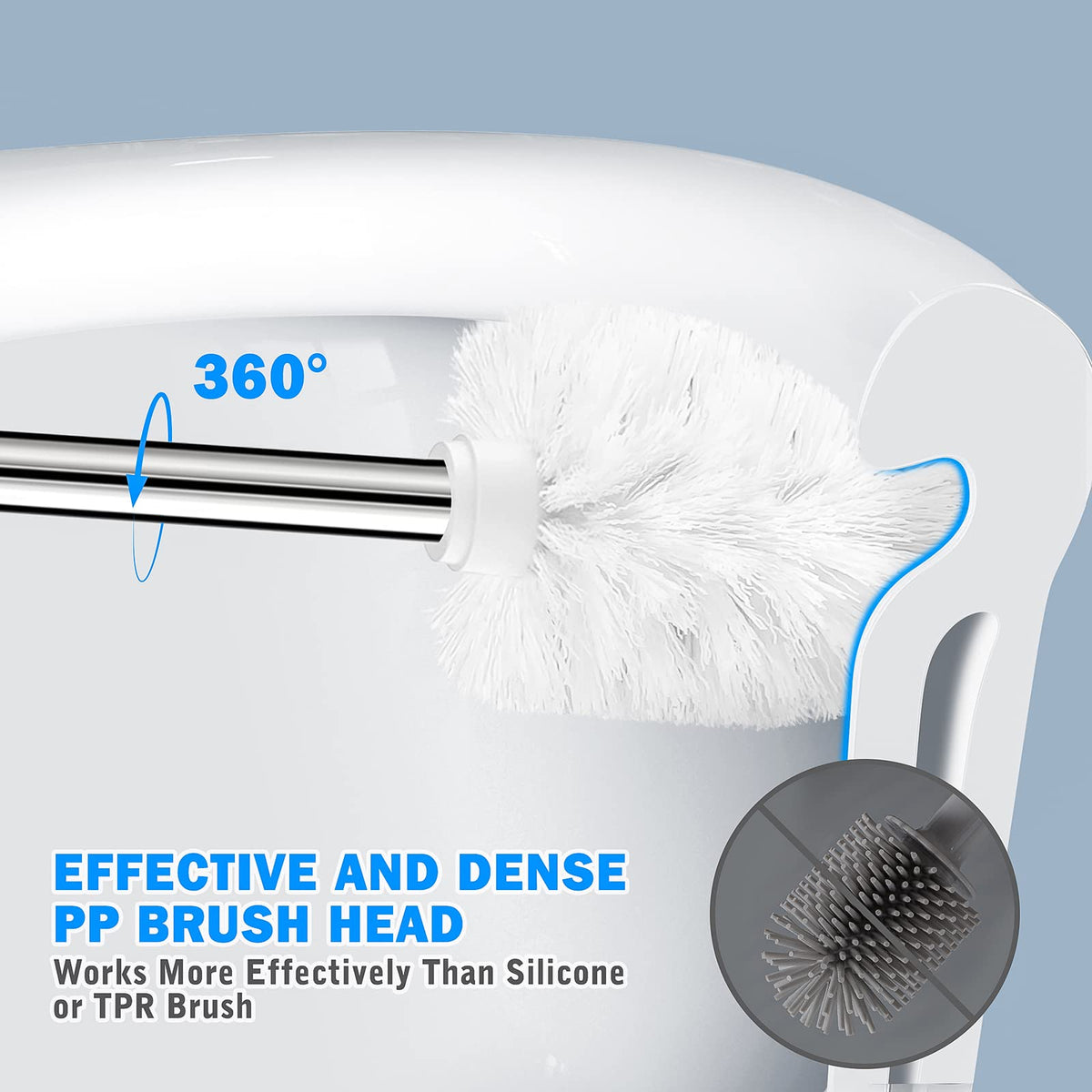 Toilet Brush and Holder (2 Count)