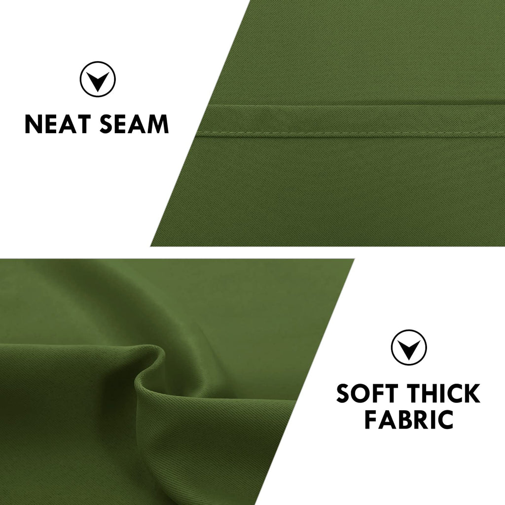 Olive Green Room Darkening Blackout Curtains