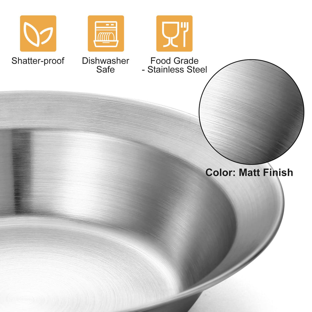 Odoland Stainless Steel Camping Mess Kit for Family & 4 Person