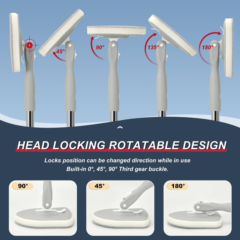 Tile Tub Floor Cleaner Scrubber With Long Handle