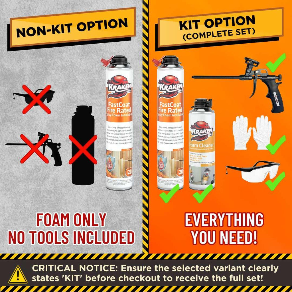Fastcoat Fire Rated Spray Foam Insulation Closed Cell in a Can 480 sq ft (24 Count)