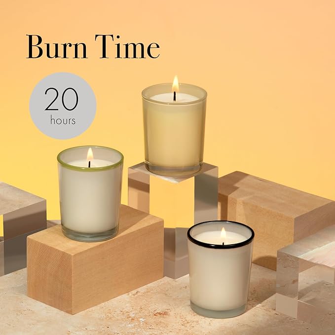 LAFCO New York Votive Candle, Champagne - 1.9 oz - 20-Hour Burn Time - Reusable Glass Vessel - Made in The USA