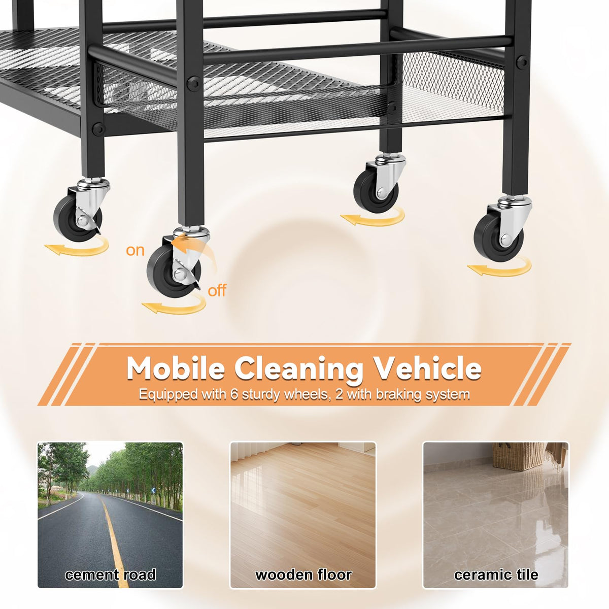 Broom Holder Cleaning Supplies Organizer