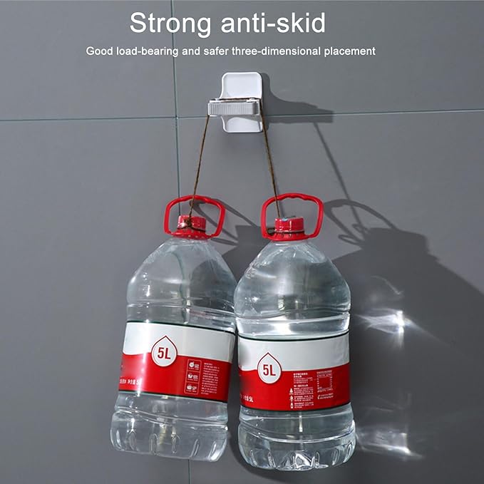 4Pcs Mop and Broom Hanger No Drilling Mops Grippers Wall Mounted Shelf for Brooms Practical Strong Grips Hanger Holder