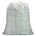 Canvas Laundry Bag with Handles & Drawstring