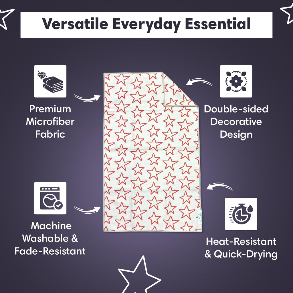 Microfiber Hand Towel & Washcloth Set (2 Count)