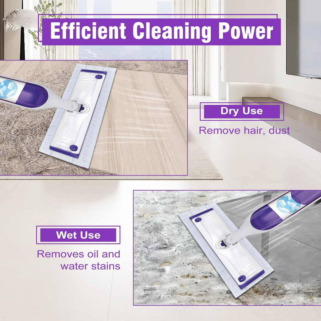 80 Pack Disposable Power Mop Refills for Swiffer Power Mop (80 Count)