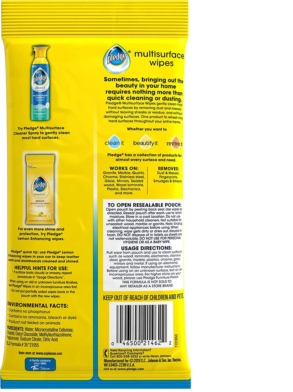 Multi Surface Furniture Polish Wipes (25 Count)