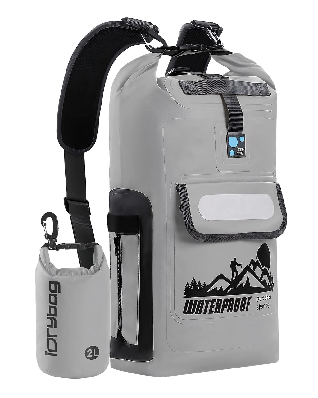 IDRYBAG Dry Bag Backpack 20L/30L/40L, Floating Waterproof Backpack for Men, Kayak Dry Sack
