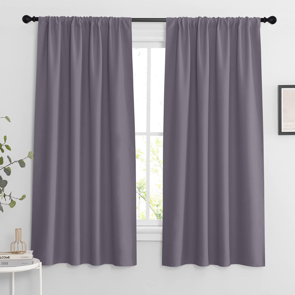 Blackout Curtains for Bedroom Living Room Nursery 63 inches Long (2 Count)