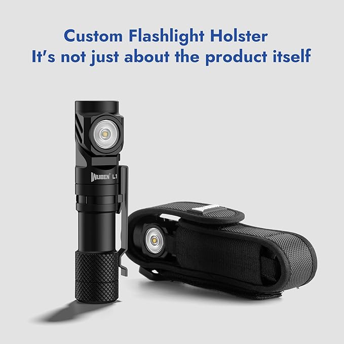 WUBEN L1 Rechargeable Flashlights High Lumens, 2000 Lumen Bright Flashlight, Dual Light Sources Flashlight with 180° Rotating Head, IP68 Waterproof Handheld Flash Light for Emergencies Camping (519A)