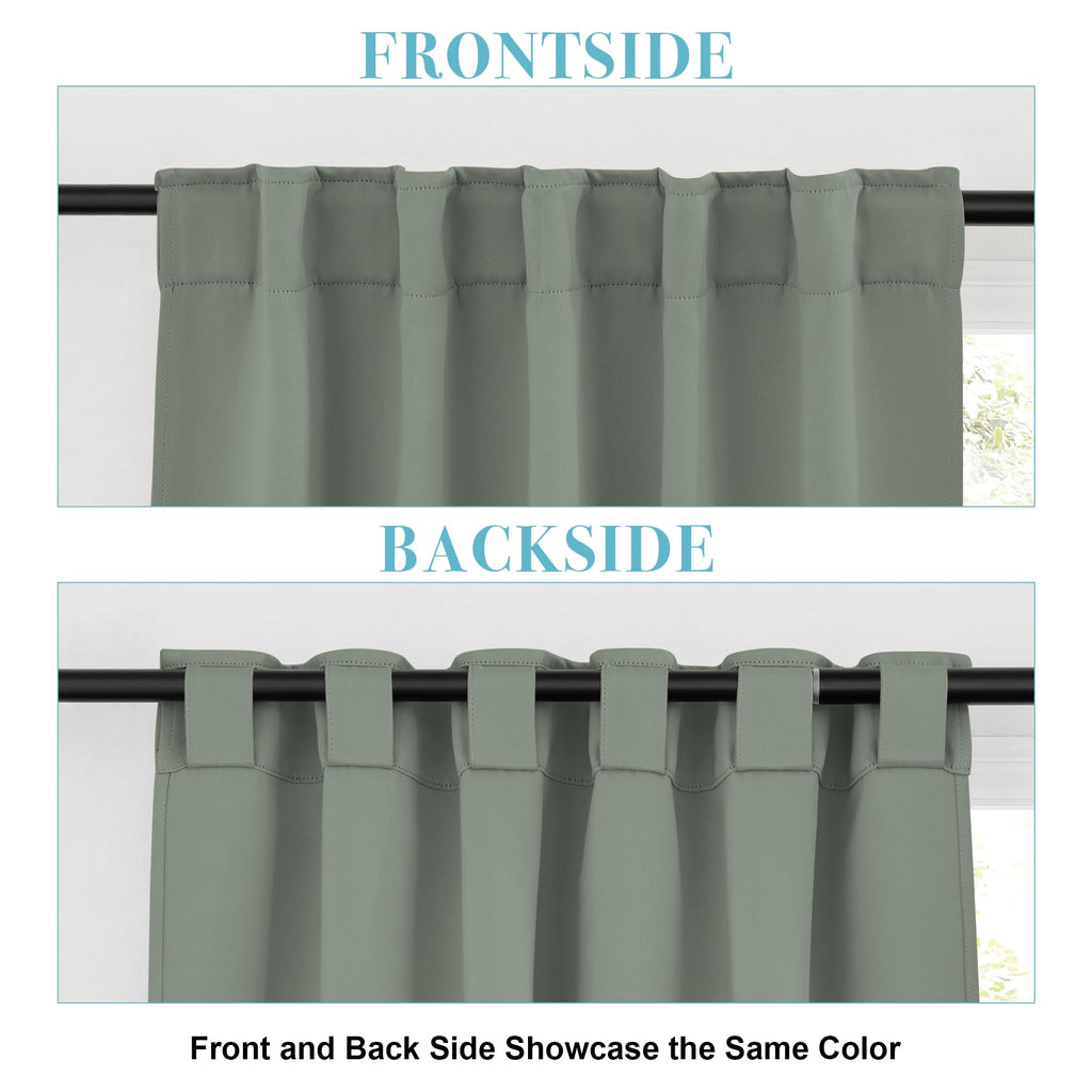 Blackout Curtains & Drapes for Bedroom 54 inches Long (2 Count)