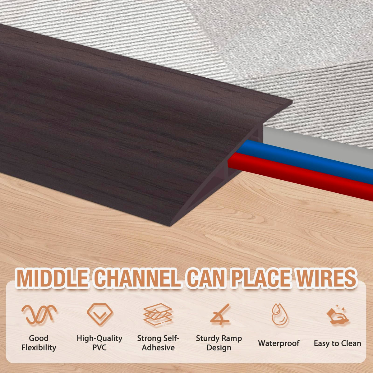 Floor Transition Strip Self Adhesive Vinyl Door Threshold Strip