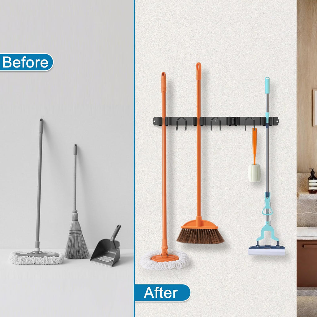 Broom Holder Wall Mount (2 Count)