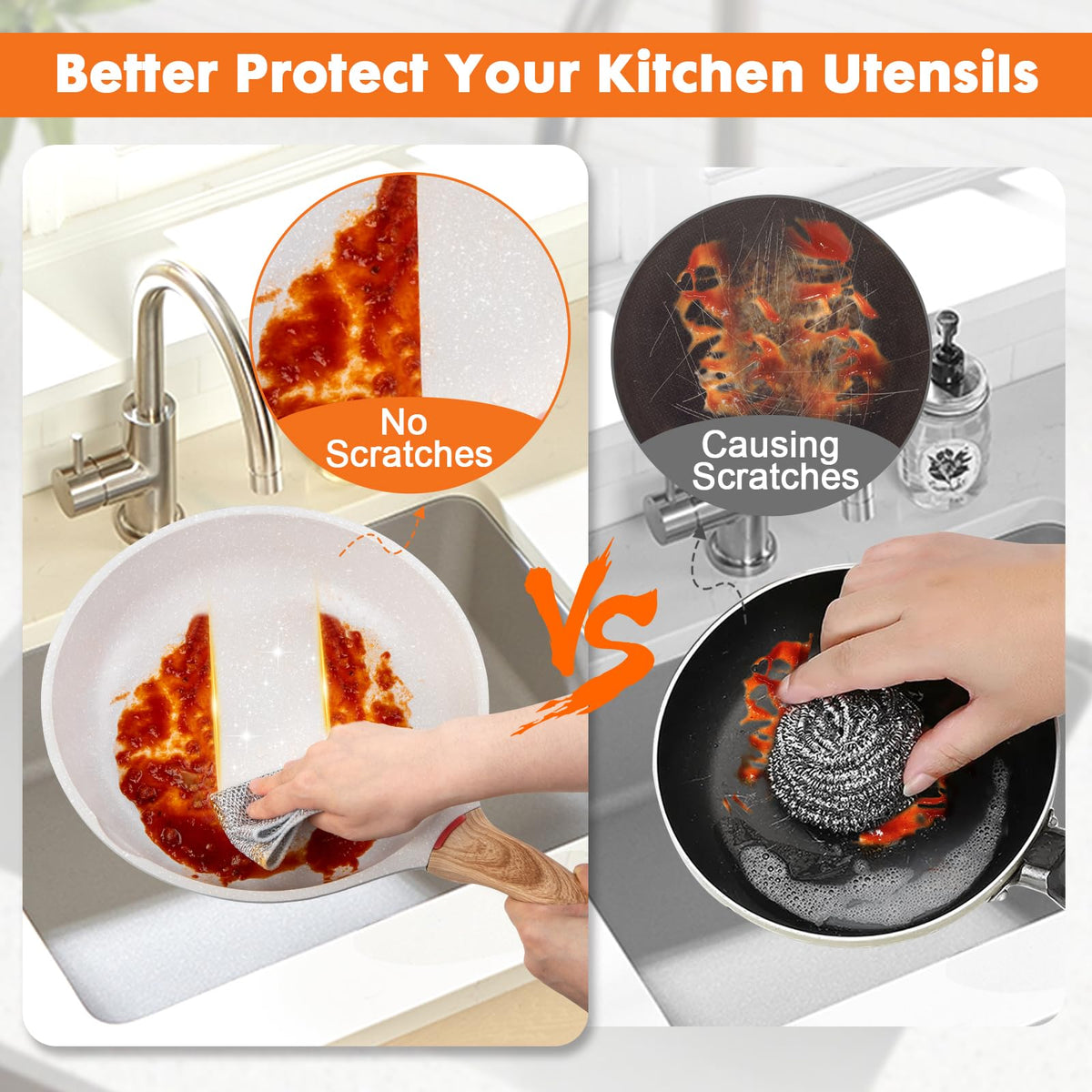 Non Scratch Wire Dishcloth (6 Count)