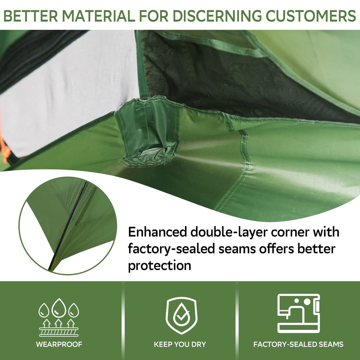 Clostnature 2 Person Lightweight Backpacking Tent, Camping Tent