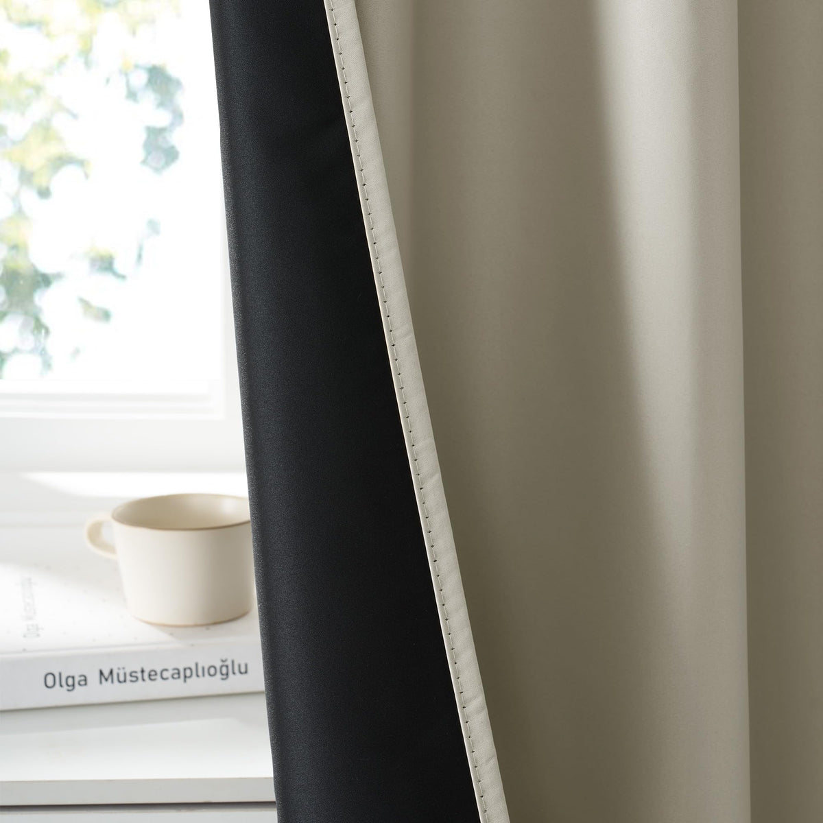 100% Blackout Short Curtains for Small Window (2 Count)