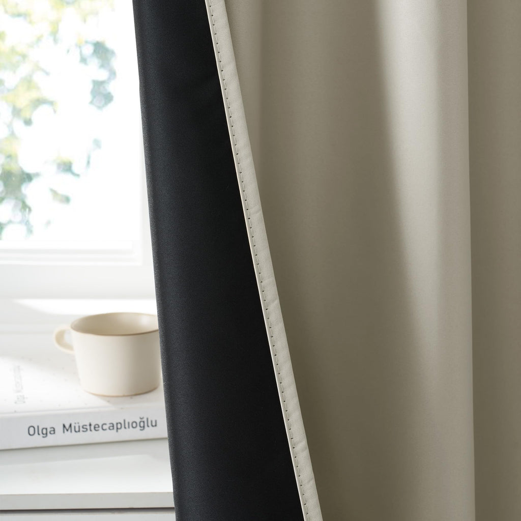 100% Blackout Short Curtains for Small Window (2 Count)