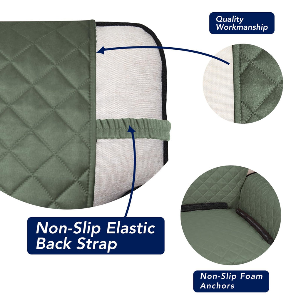 Reversible Quilted Couch Covers for Dogs Loveseat Sofa Cover 54"