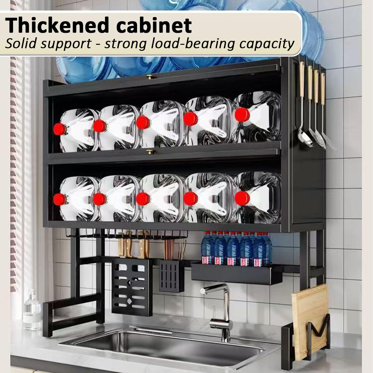 Dish Drying Rack 4 Tiers with Cover