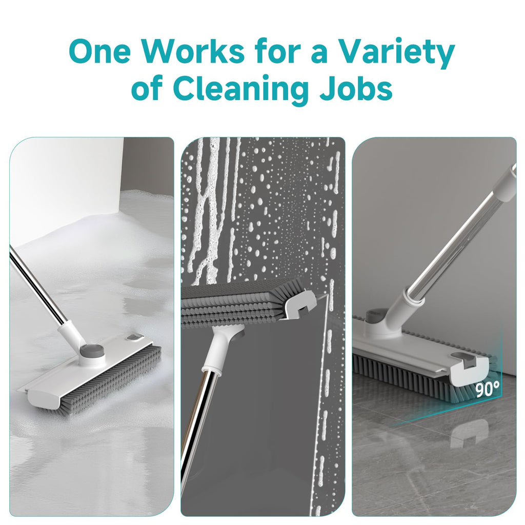 Floor Scrub Brush with Long Handle Length Adjustable