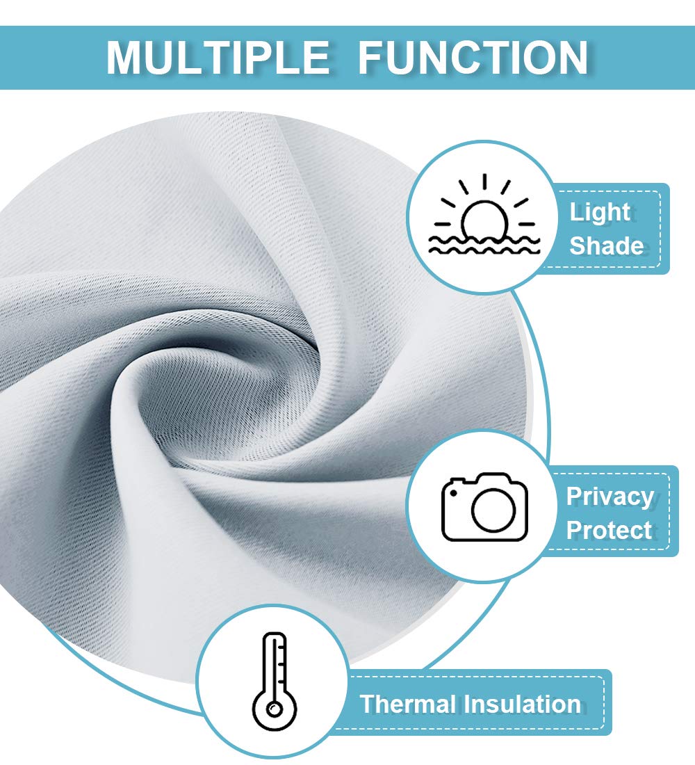 Blackout Curtains & Drapes for Bedroom 54 inches Long (2 Count)