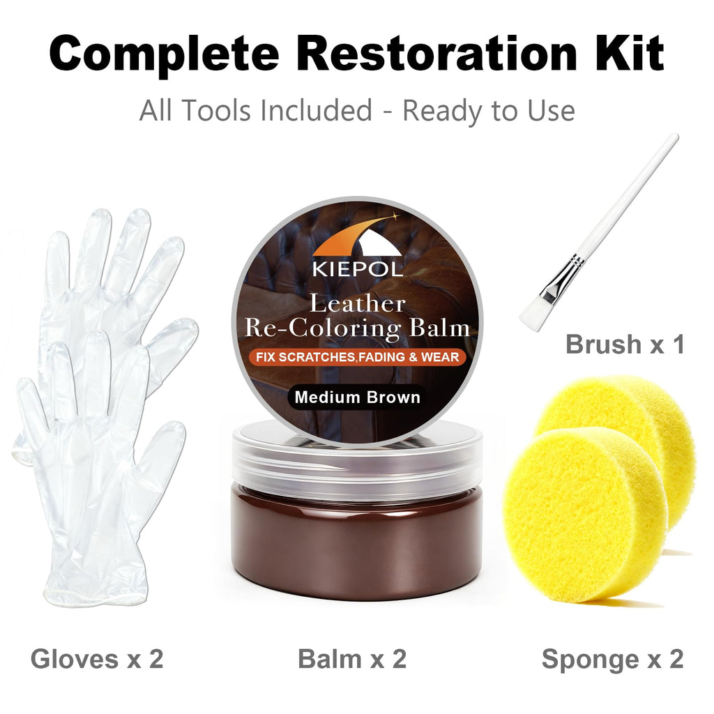 Medium Brown Leather Repair Kit