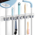 White Broom Holder Wall Mount