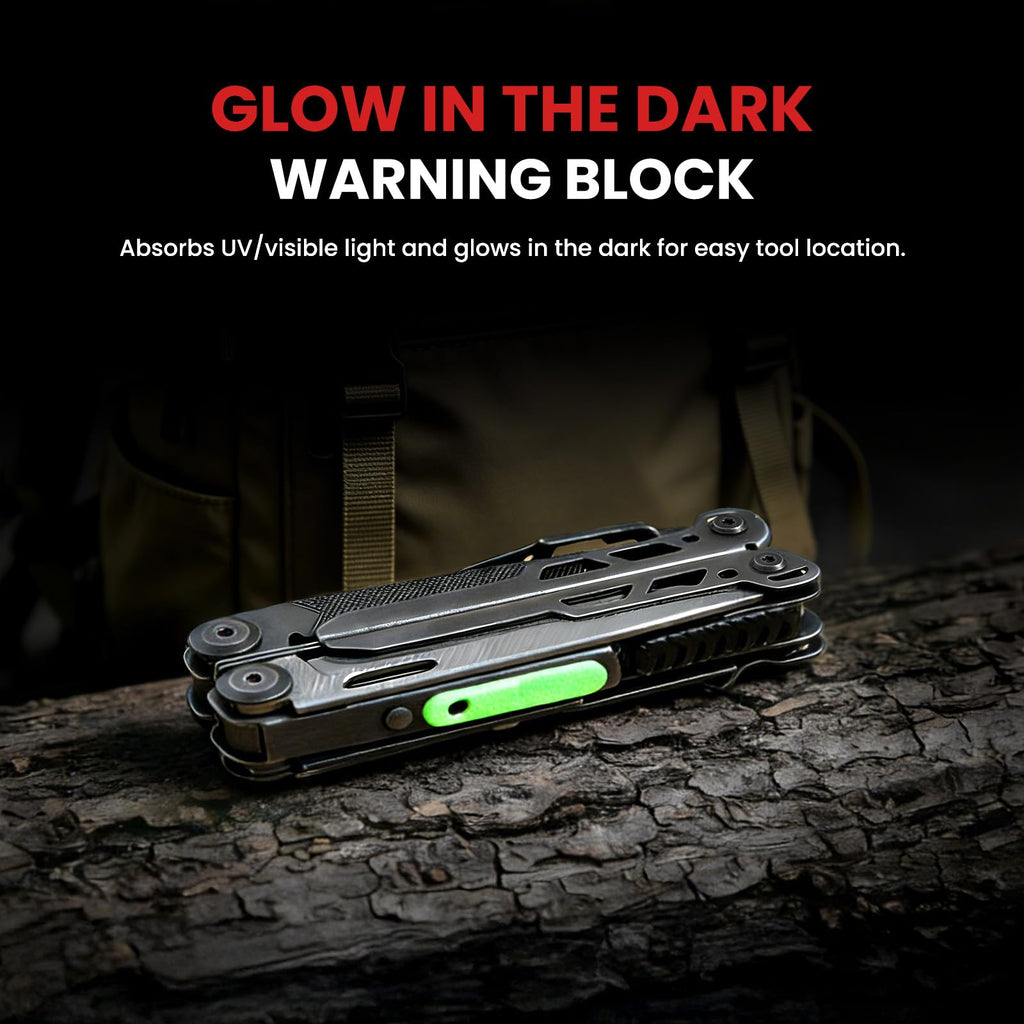 WOBANK 33-in-1 Multitool Pliers, Full-size, EDC Knife, Stainless Steel