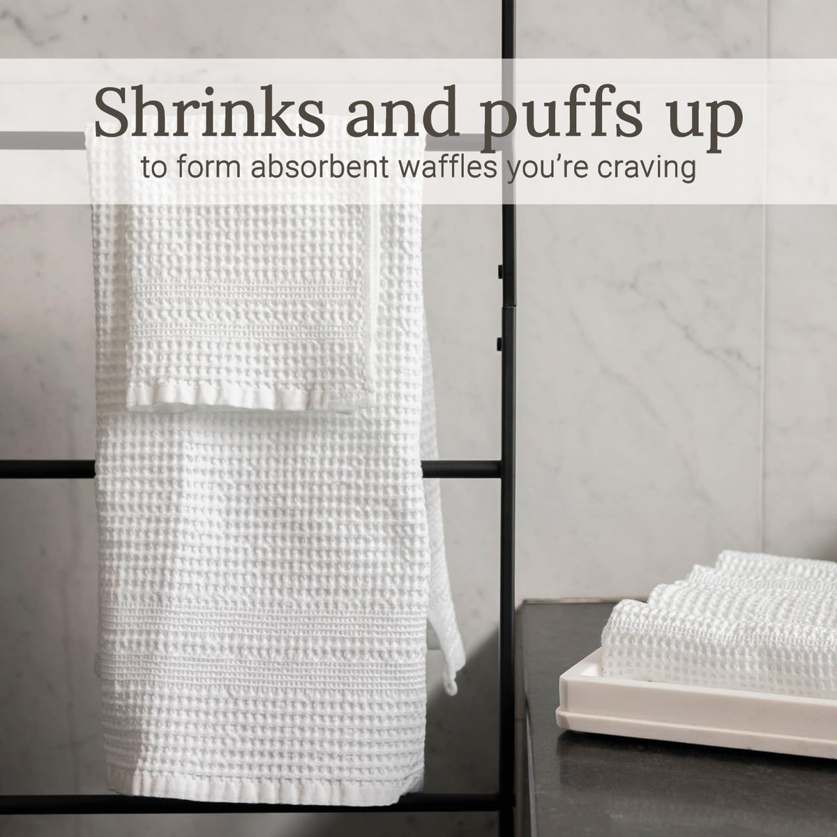 Waffle Towel Set Quick Dry Thin