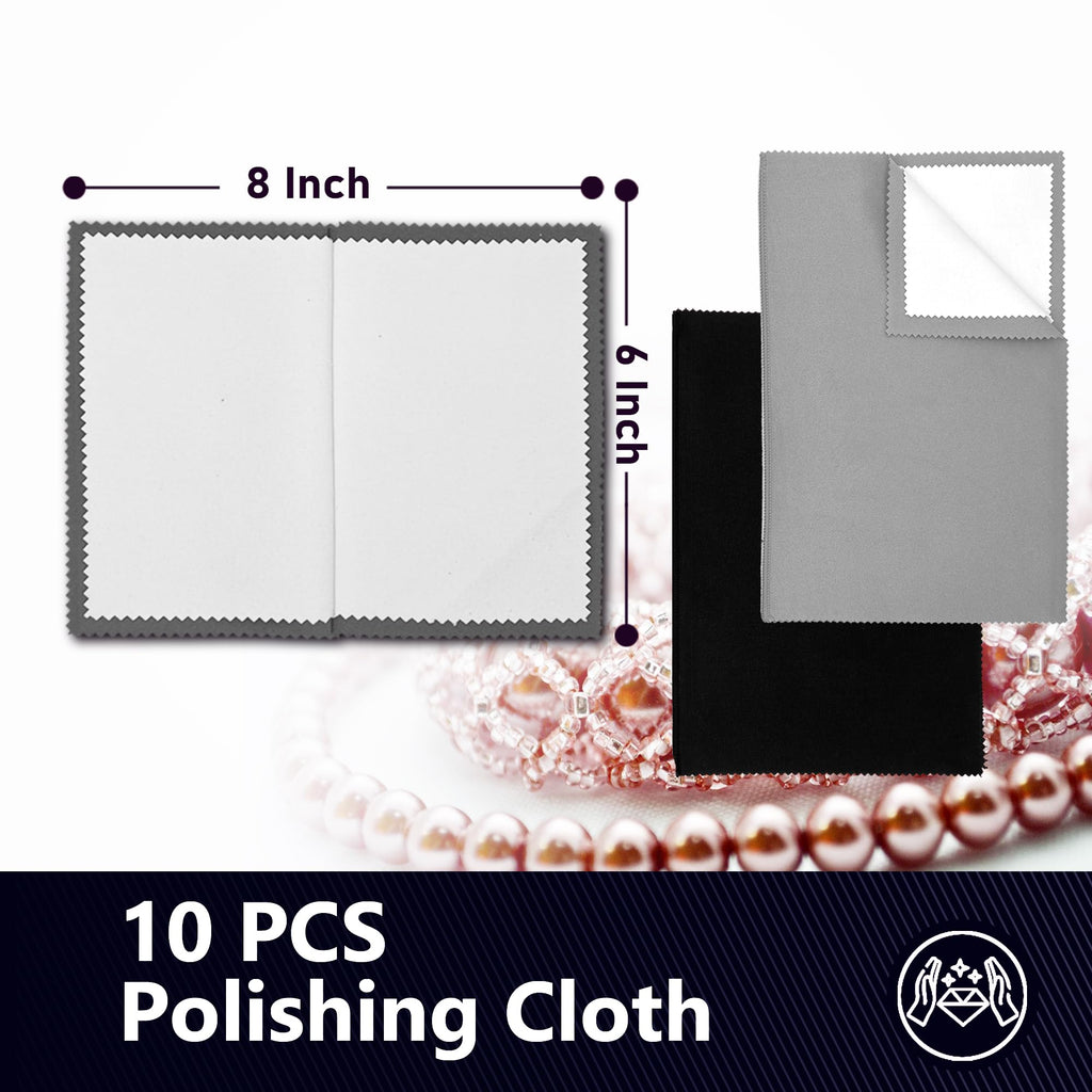 10 PCS Silver polishing Cloth